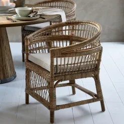 Eetkamerstoel Victoria Falls, Natural, Rattan