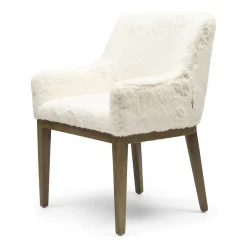 Eetkamerstoel Whistler, Snow, Faux Fur