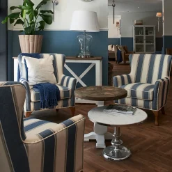 Fauteuil Cavendish, Blue stripe