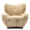 Fauteuil Courchevel, Faux fur, Chamois