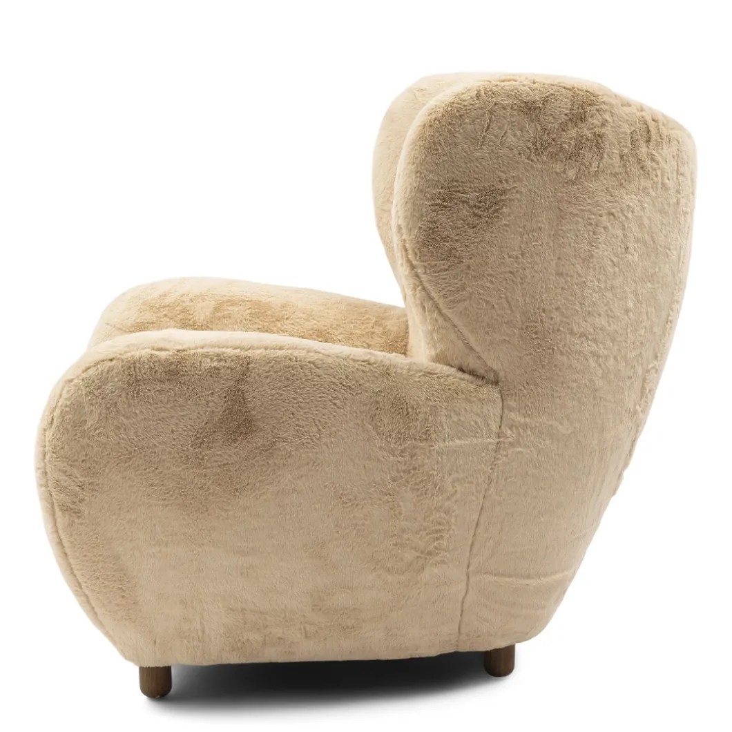 Fauteuil Courchevel, Faux fur, Chamois