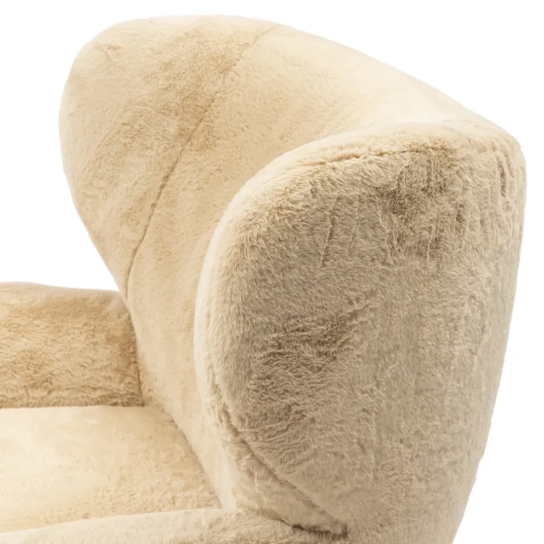 Fauteuil Courchevel, Faux fur, Chamois