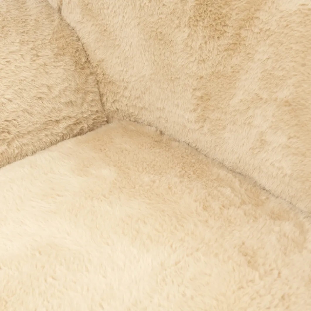 Fauteuil Courchevel, Faux fur, Chamois