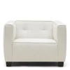Fauteuil Hampton Heights, Antique White, Rich Tweed