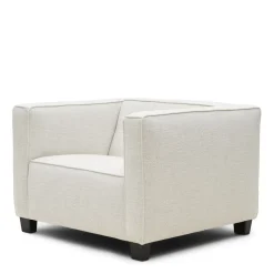 Fauteuil Hampton Heights, Antique White, Rich Tweed