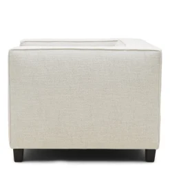 Fauteuil Hampton Heights, Antique White, Rich Tweed