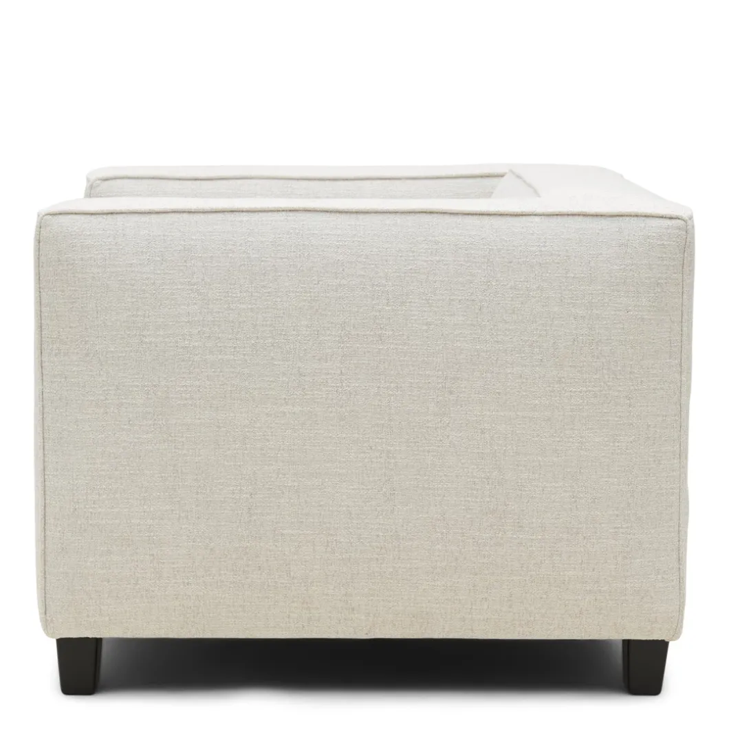 Fauteuil Hampton Heights, Antique White, Rich Tweed