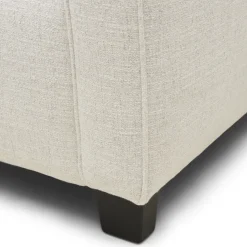 Fauteuil Hampton Heights, Antique White, Rich Tweed