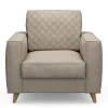 Fauteuil Kendall, Anvers flax, Oxford Weave