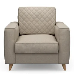 Fauteuil Kendall, Anvers flax, Oxford Weave