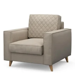 Fauteuil Kendall, Anvers flax, Oxford Weave