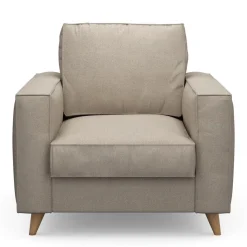 Fauteuil Kendall, Anvers flax, Oxford Weave