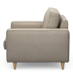 Fauteuil Kendall, Anvers flax, Oxford Weave