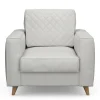 Fauteuil Kendall, Ash Grey, Washed Cotton
