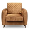 Fauteuil Kendall, Cognac, Velvet