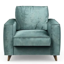 Fauteuil Kendall, Mineral Blue, Velvet