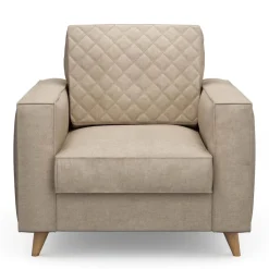 Fauteuil Kendall, Natural, Washed Cotton