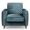 Fauteuil Kendall, Petrol, Velvet