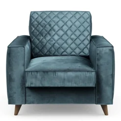 Fauteuil Kendall, Petrol, Velvet