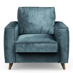 Fauteuil Kendall, Petrol, Velvet