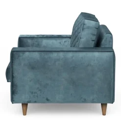 Fauteuil Kendall, Petrol, Velvet