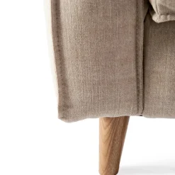 Fauteuil Kendall, Stone, Washed Cotton