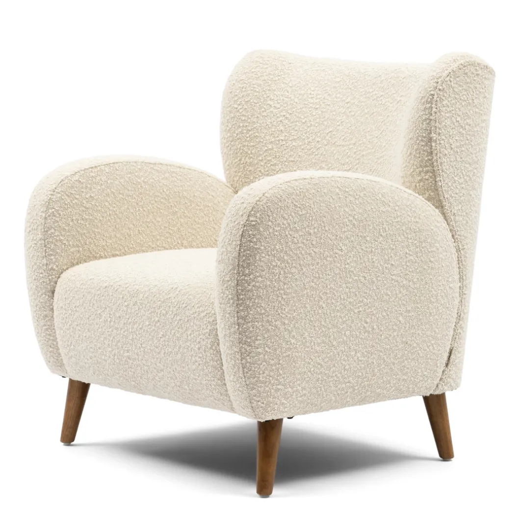 Fauteuil La Contessina, White Sand, Bouclé