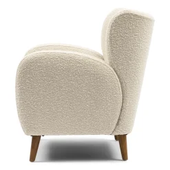 Fauteuil La Contessina, White Sand, Bouclé