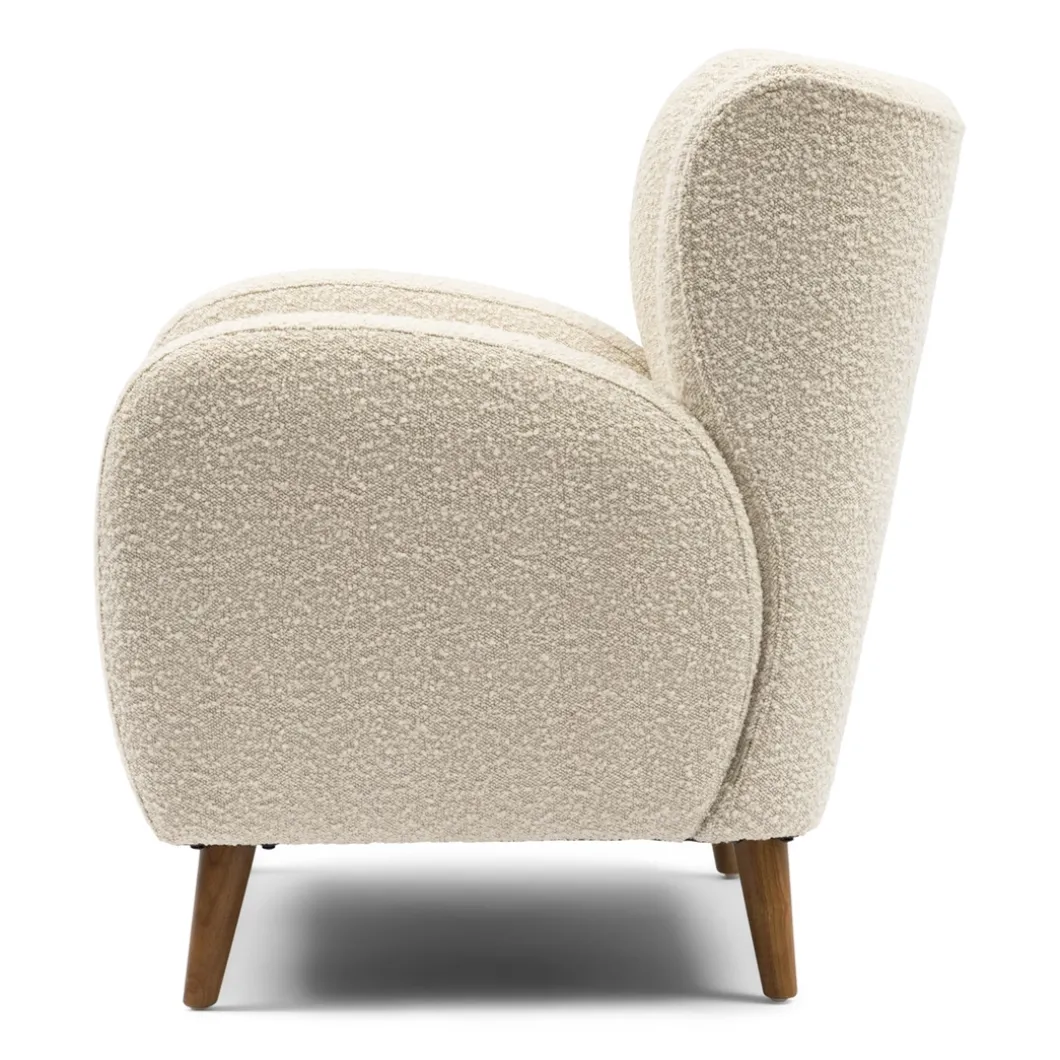 Fauteuil La Contessina, White Sand, Bouclé