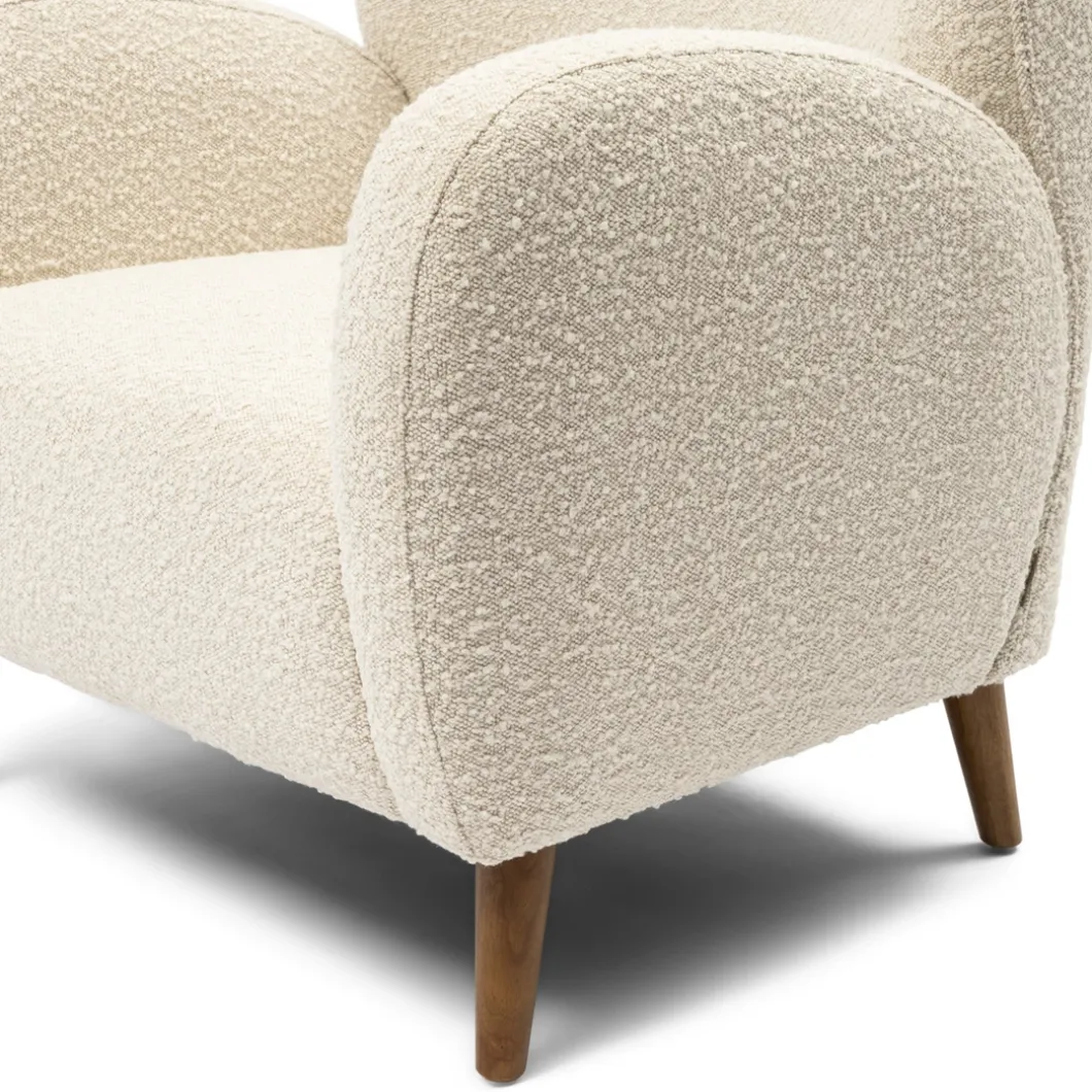Fauteuil La Contessina, White Sand, Bouclé