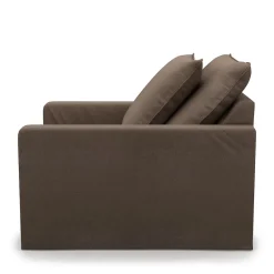 Fauteuil Lennox, Bottle Brown, Recycled Weave