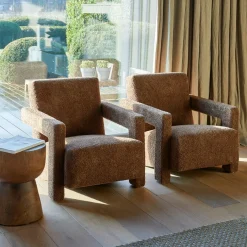 Fauteuil Messina, Bruin