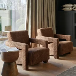 Fauteuil Messina, Bruin