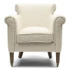 Fauteuil Paramount, White Sand, Bouclé