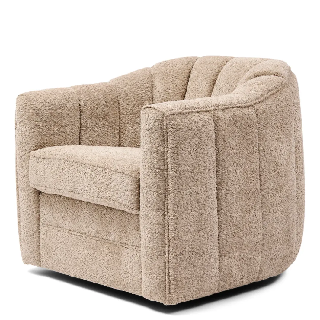 Fauteuil St. Lewis Swivel, Soft Walnut