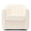 Fauteuil St. Lewis Swivel, Ivory White