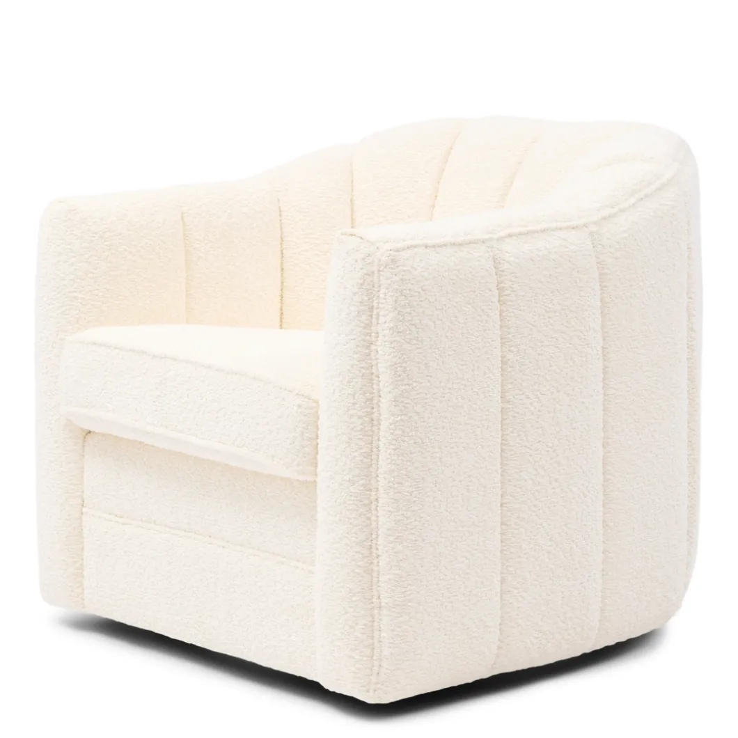 Fauteuil St. Lewis Swivel, Ivory White
