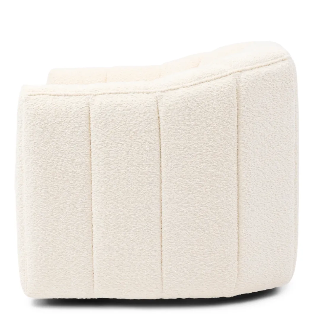 Fauteuil St. Lewis Swivel, Ivory White