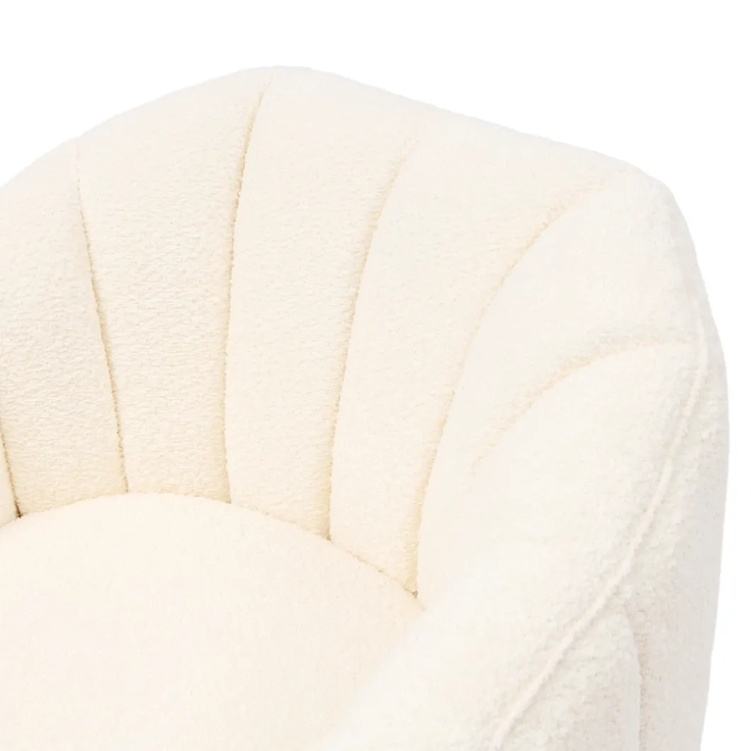 Fauteuil St. Lewis Swivel, Ivory White
