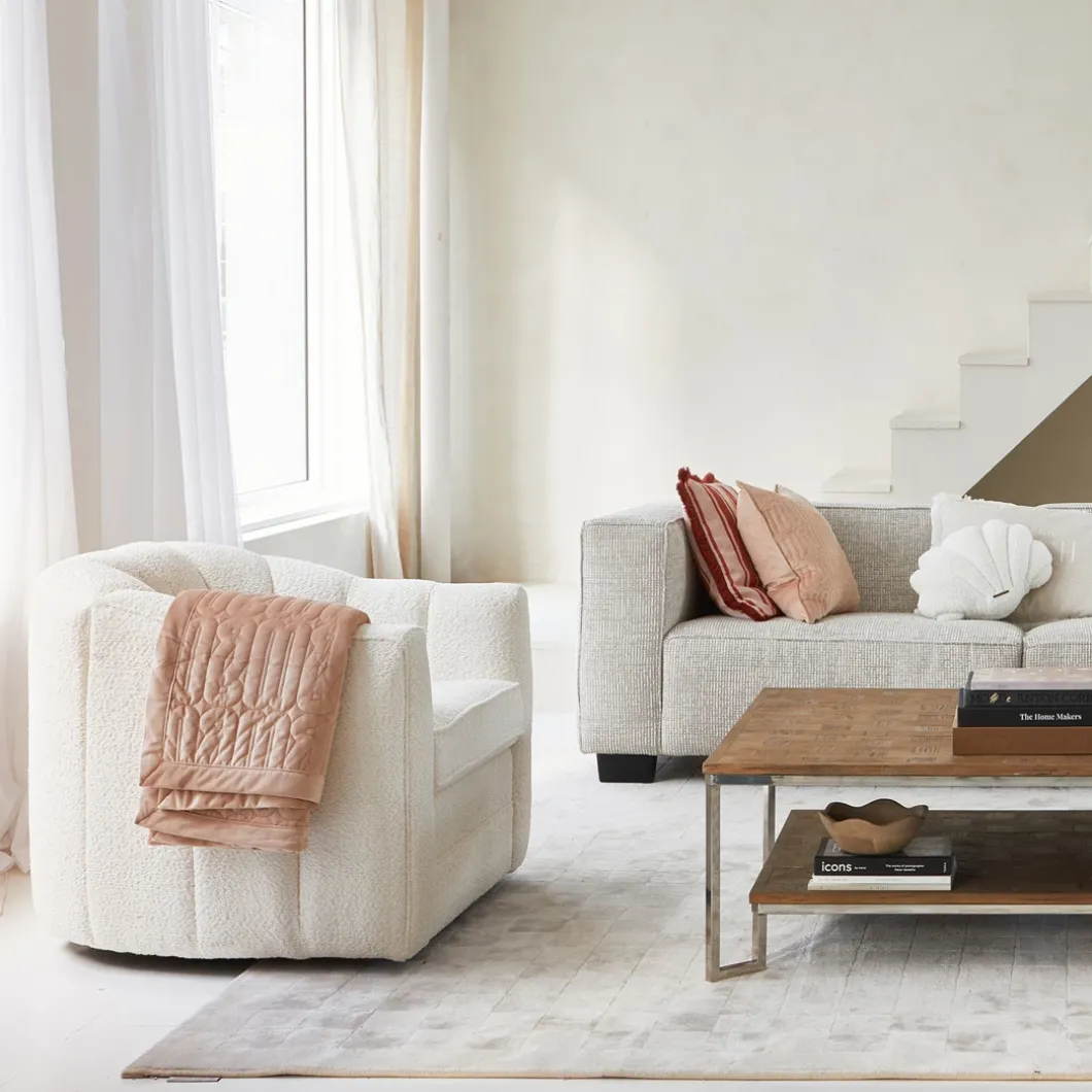 Fauteuil St. Lewis Swivel, Ivory White