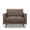 Fauteuil The Camille, Bottle Brown, Recycled Weave