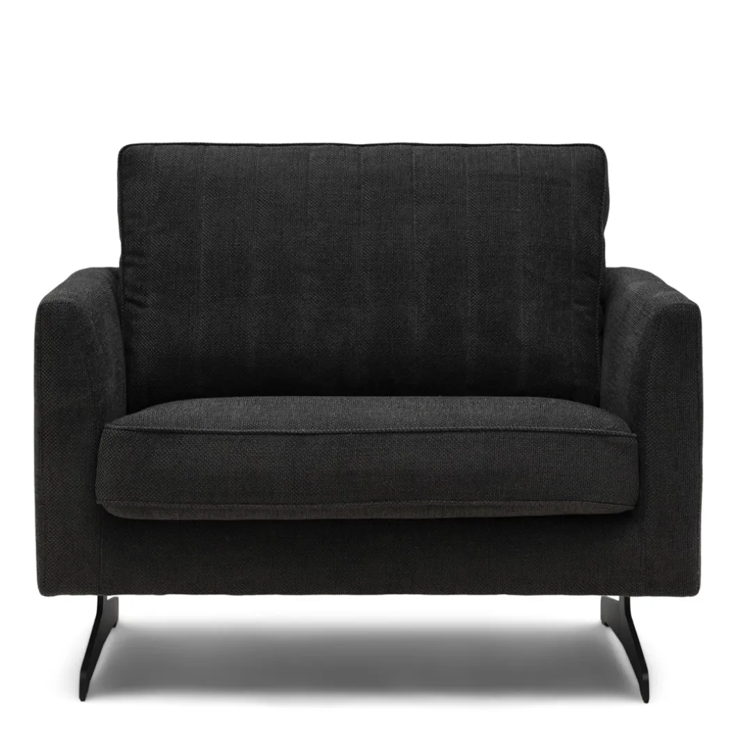 Fauteuil The Camille, Caviar, Celtic Weave