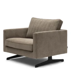 Fauteuil The Camille, Melting Silver, Celtic Weave