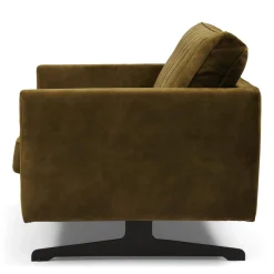 Fauteuil The Camille, Peat Moss, Velvet