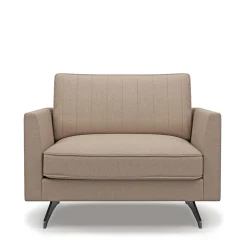 Fauteuil The Camille, Persian Liver, Recycled Weave