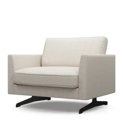 Fauteuil The Camille, Simply White, Bouclé