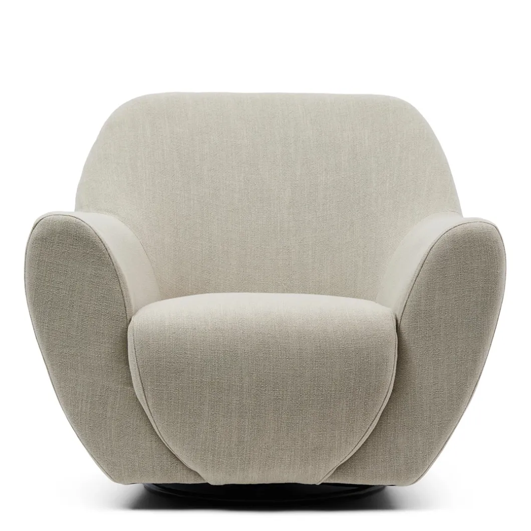 Fauteuil The Jill Swivel, Fabulous Flax, Mouliné Linen