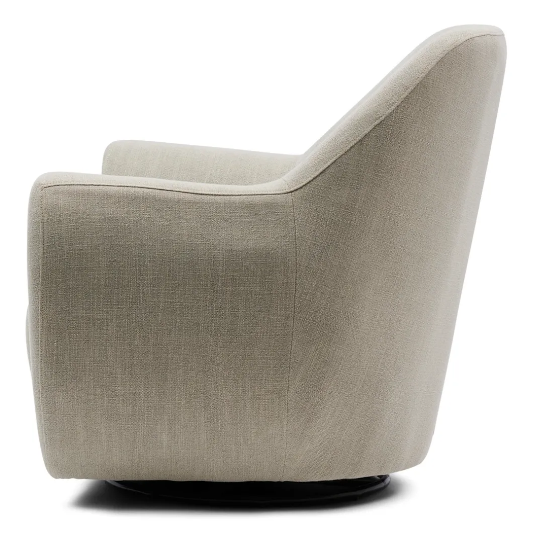 Fauteuil The Jill Swivel, Fabulous Flax, Mouliné Linen