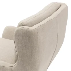 Fauteuil The Statesman, Fabulous Flax, Mouliné Linen