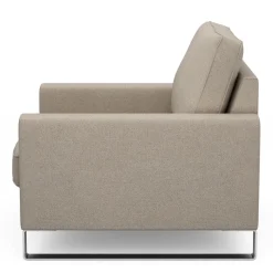 Fauteuil West Houston, Anvers flax, Oxford Weave